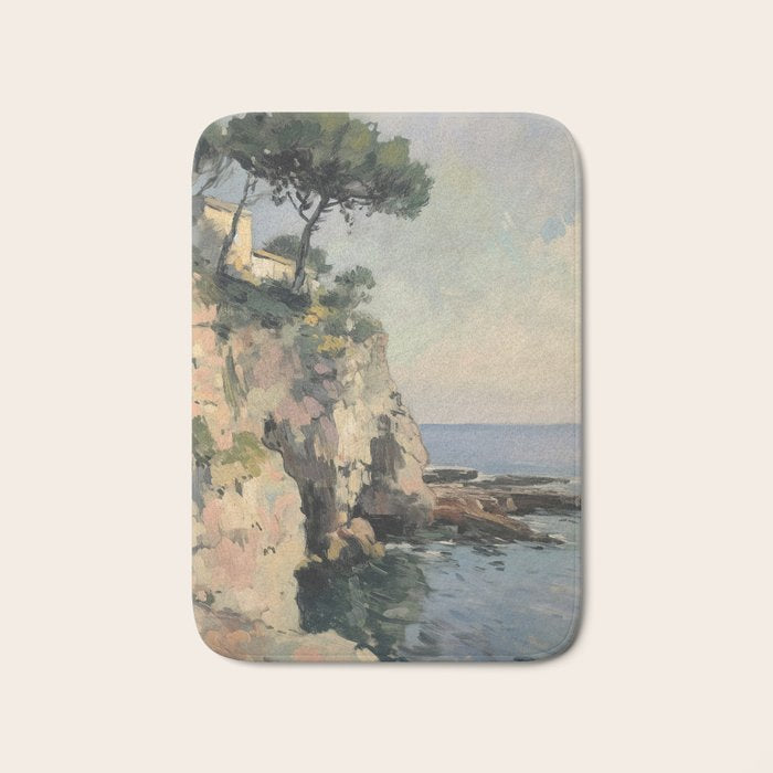 Cliff Impressionist Painting Bath Mat Gallery Image 1