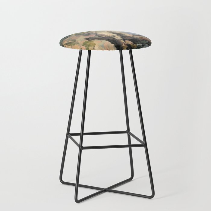 Cliff Impressionist Painting Stool Gallery Image 1