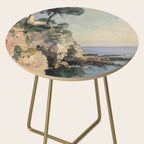 Cliff Impressionist Painting Side Table Gallery Image 2