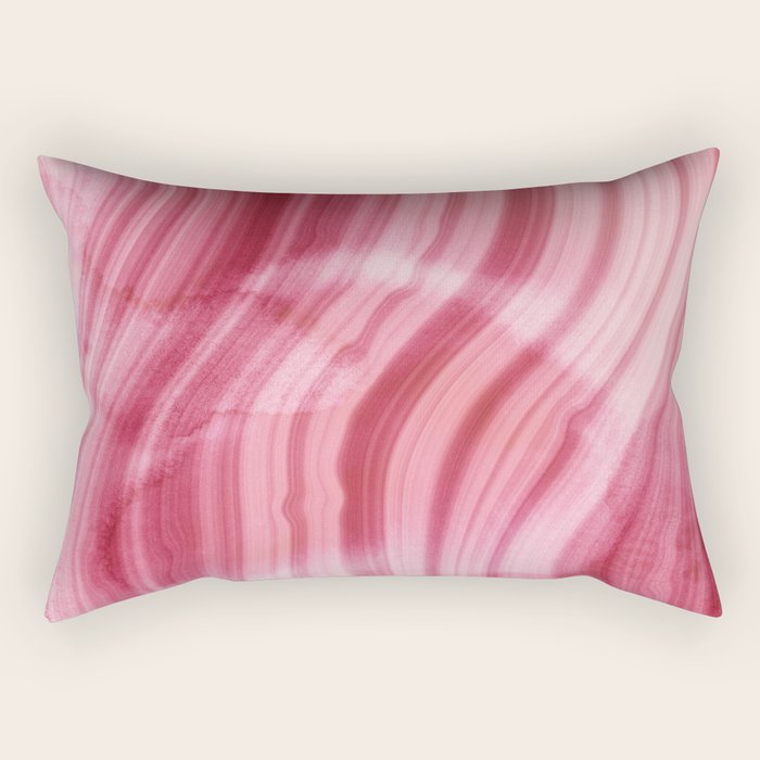 Summer Pink  Mermaid  Marble Rectangular Pillow Gallery Image 1