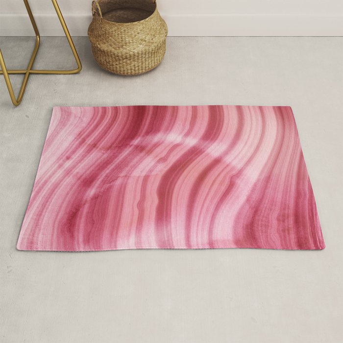 Summer Pink  Mermaid  Marble Rug Gallery Image 1
