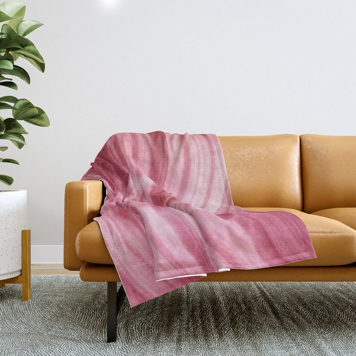 Summer Pink  Mermaid  Marble Throw Blanket Gallery Image 1