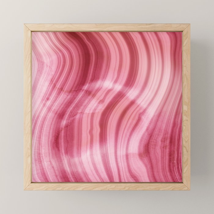 Summer Pink  Mermaid  Marble Mini Art Print Gallery Image 1