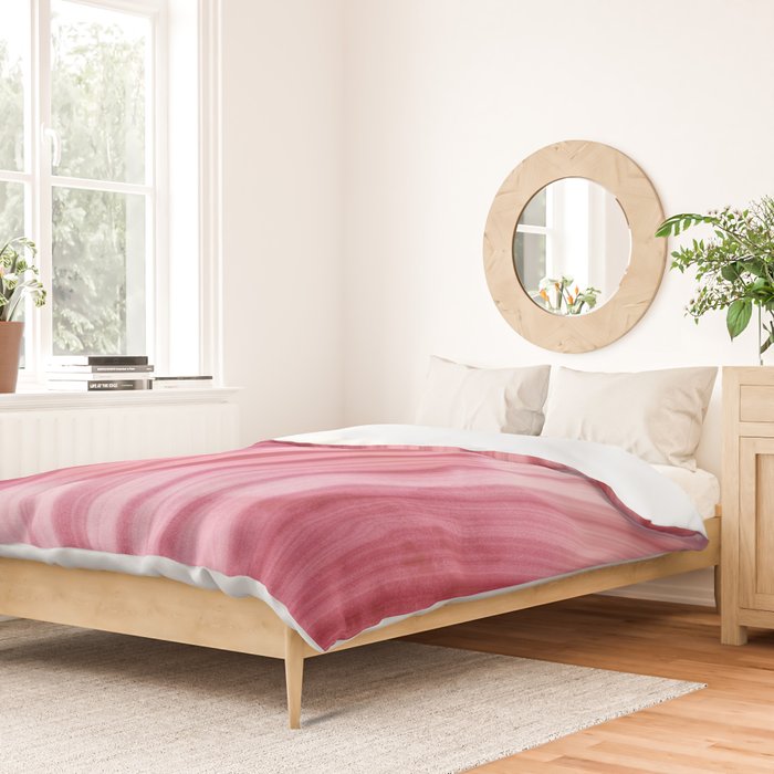 Summer Pink  Mermaid  Marble Duvet Cover Gallery Image 2