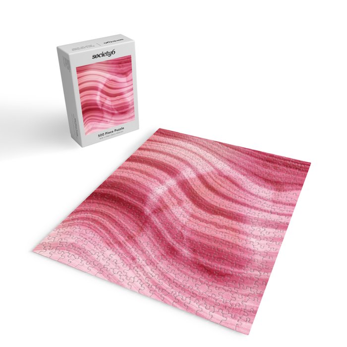 Summer Pink  Mermaid  Marble Jigsaw Puzzle Gallery Image 2