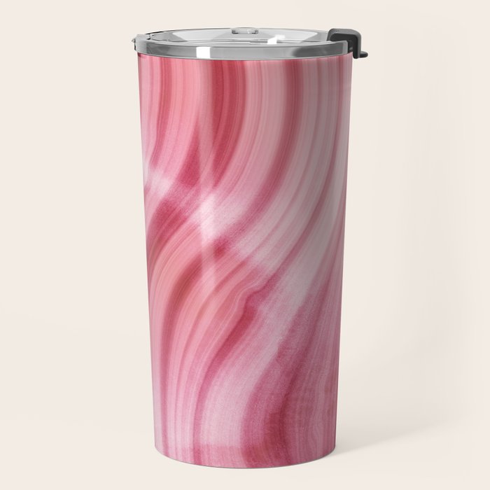 Summer Pink  Mermaid  Marble Travel Mug Gallery Image 2