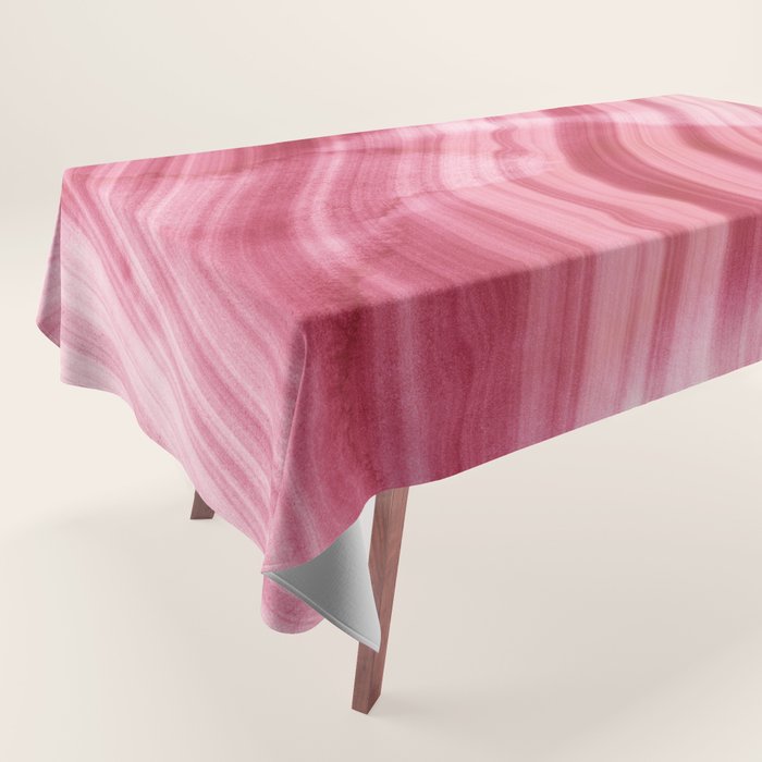Summer Pink  Mermaid  Marble Tablecloth Gallery Image 1