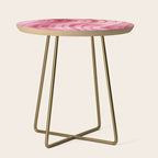 Summer Pink  Mermaid  Marble Side Table Gallery Image 1