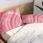 Summer Pink  Mermaid  Marble Pillow Sham Gallery Image 2