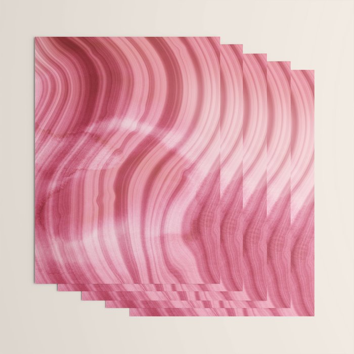 Summer Pink  Mermaid  Marble Wrapping Paper Gallery Image 3