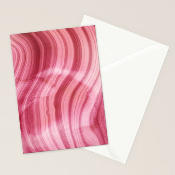 Summer Pink  Mermaid  Marble Stationery Card Gallery Image 2