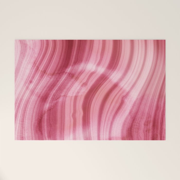 Summer Pink  Mermaid  Marble Welcome Mat Gallery Image 1