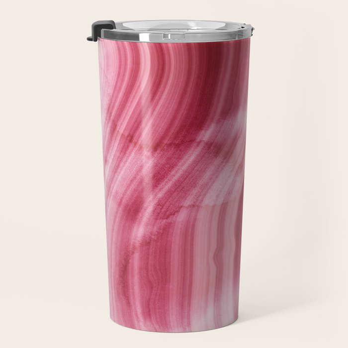 Summer Pink  Mermaid  Marble Travel Mug Gallery Image 3