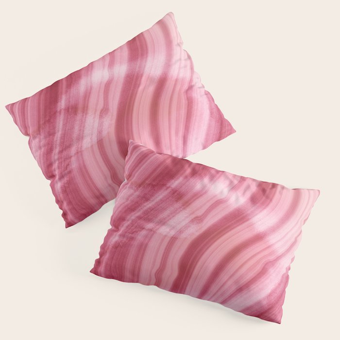 Summer Pink  Mermaid  Marble Pillow Sham Gallery Image 3