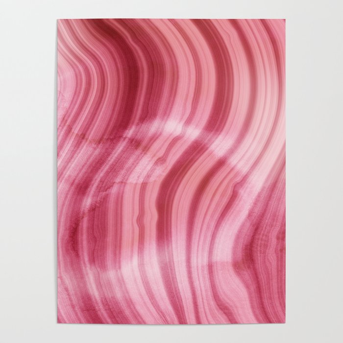 Summer Pink  Mermaid  Marble Poster Gallery Image 4