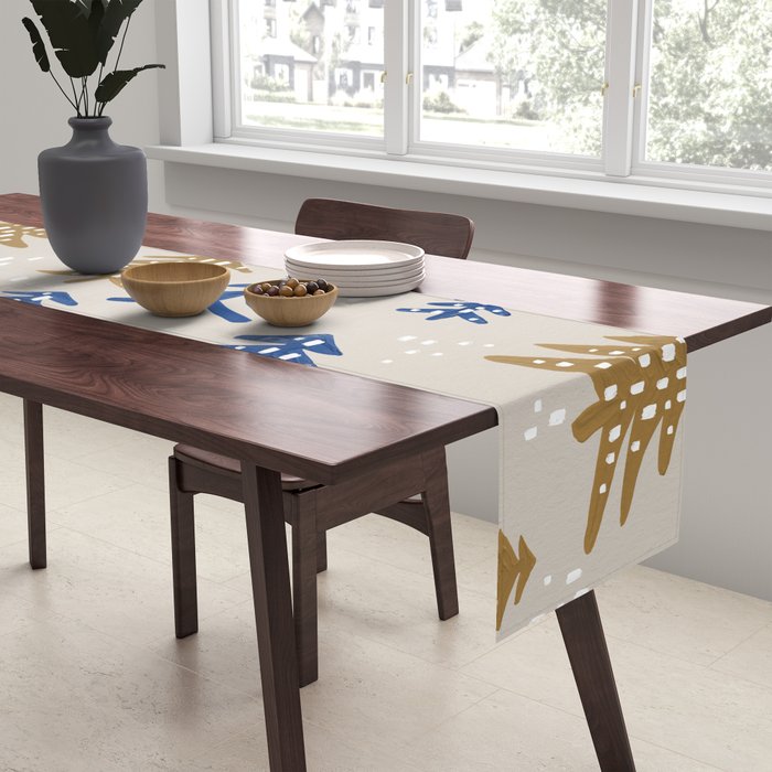 Christmas Trees - Gold & Navy Table Runner Gallery Image 2