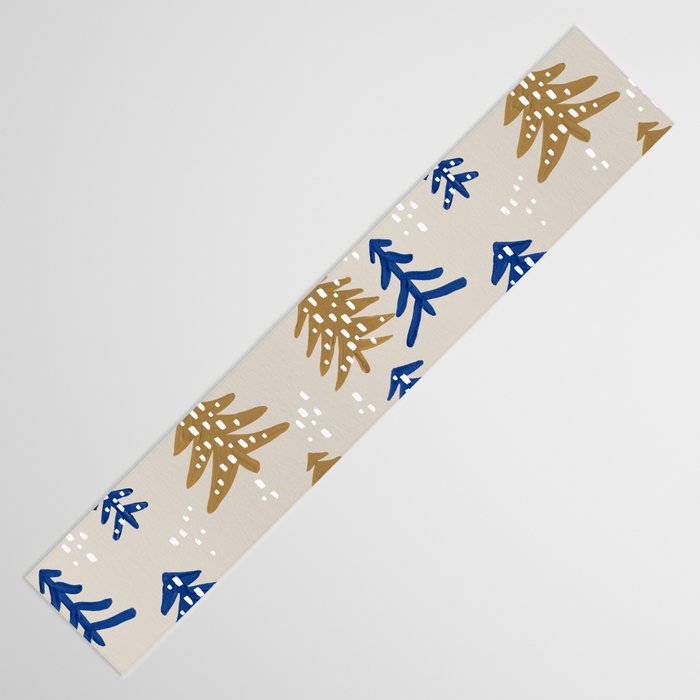 Christmas Trees - Gold & Navy Table Runner Gallery Image 3