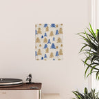 Christmas Trees - Gold & Navy Poster Gallery Image 2