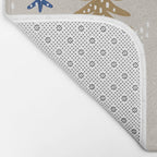 Christmas Trees - Gold & Navy Bath Mat Gallery Image 2