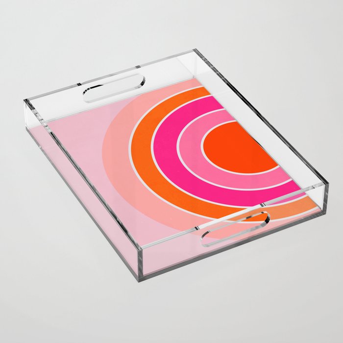 Rainbow sunset Acrylic Tray Gallery Image 1