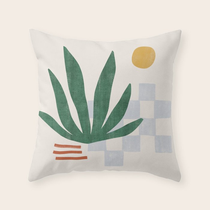 sunny feelings Throw Pillow Gallery Image 6