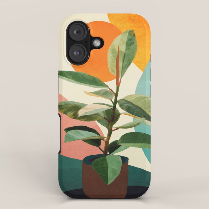 Colorful Ficus 1 iPhone Case Gallery Image 1