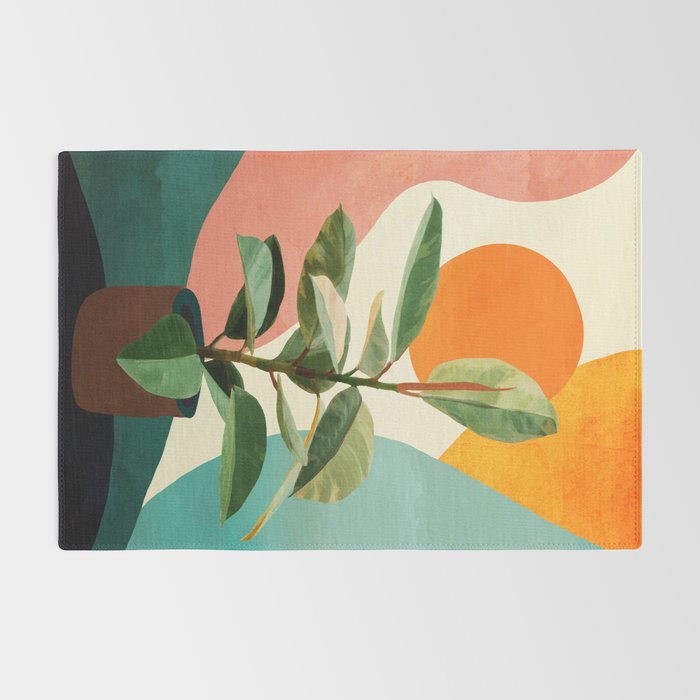 Colorful Ficus 1 Rug Gallery Image 2