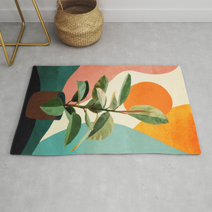 Colorful Ficus 1 Rug Gallery Image 1