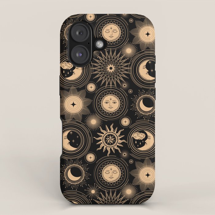 Vintage Sun & Moon iPhone Case Gallery Image 1