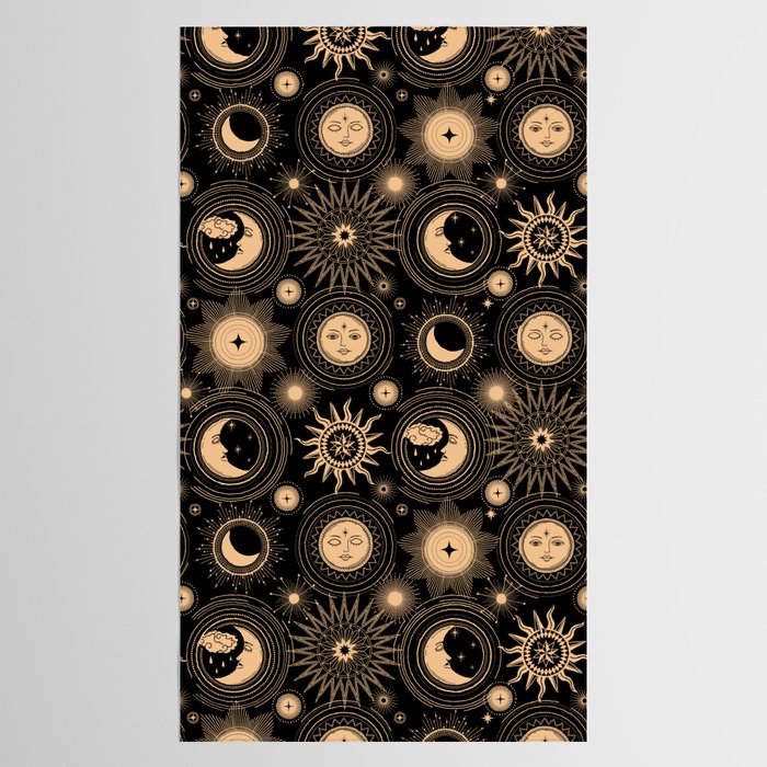Vintage Sun & Moon Tablecloth Gallery Image 2