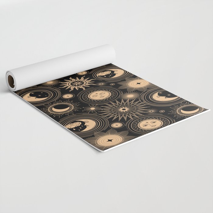Vintage Sun & Moon Yoga Mat Gallery Image 2