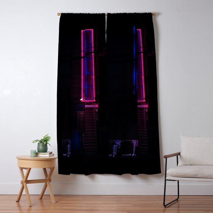 neo tokyo Window Curtain