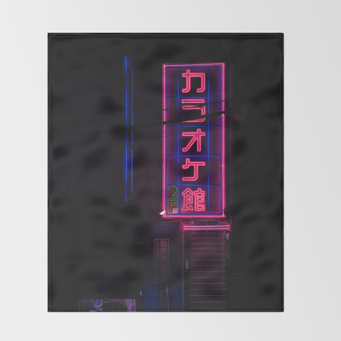 neo tokyo Throw Blanket Gallery Image 2