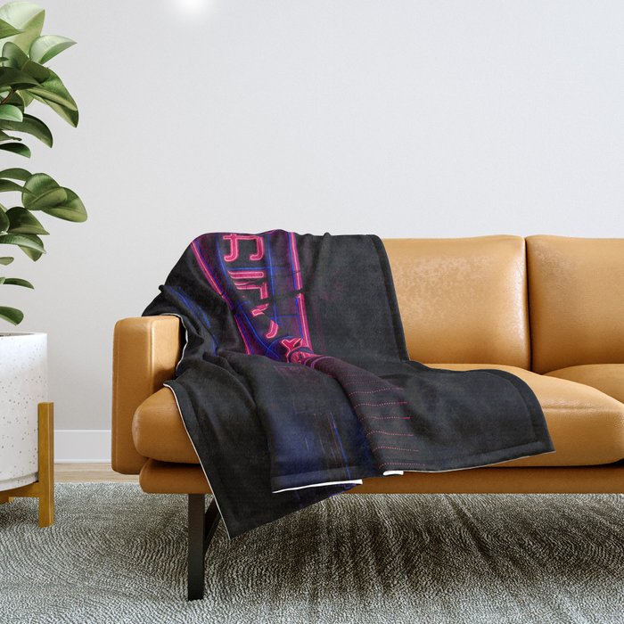 neo tokyo Throw Blanket Gallery Image 1