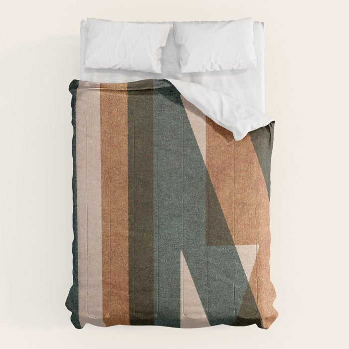 ABSTRACT ALPHABET / Decorative K Comforter Gallery Image 1