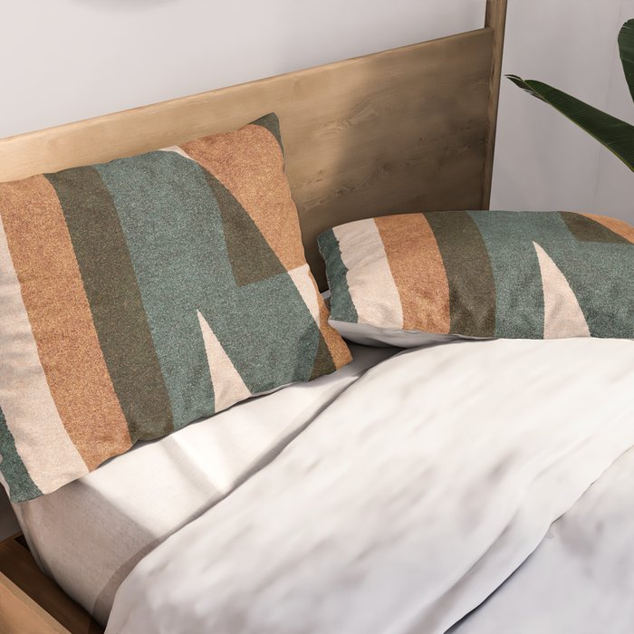 ABSTRACT ALPHABET / Decorative K Pillow Sham Gallery Image 2