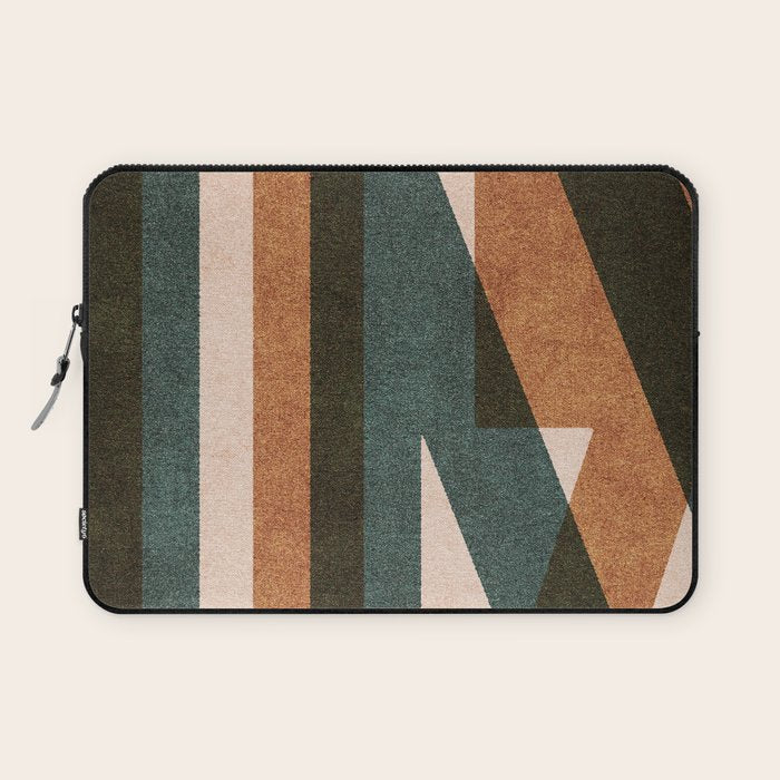 ABSTRACT ALPHABET / Decorative K Laptop Sleeve Gallery Image 1
