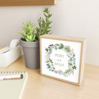 Merry & Bright Watercolor Wreath Mini Art Print Gallery Image 2