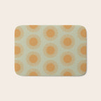 Boho Summer Sun Pattern VIII Sage and Orange Bath Mat Gallery Image 1