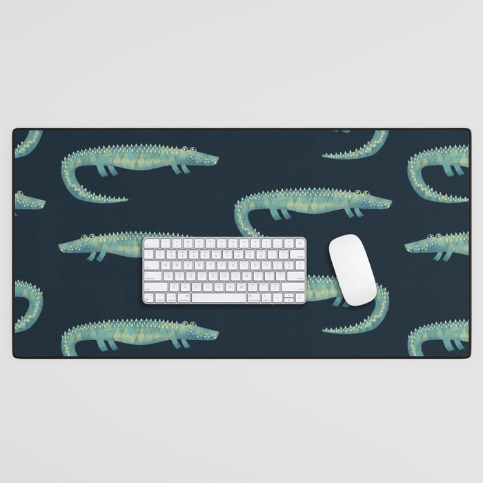Alligator - or maybe Crocodile Desk Mat Gallery Image 1