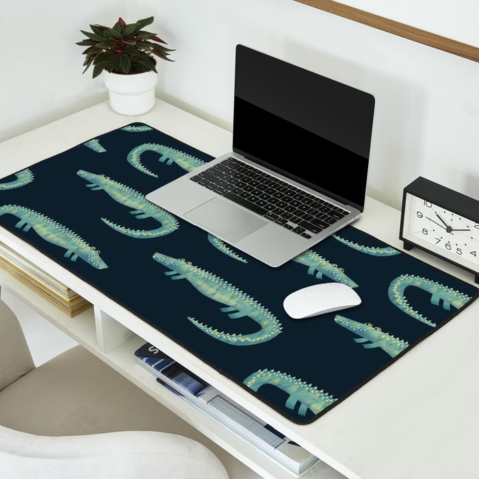 Alligator - or maybe Crocodile Desk Mat Gallery Image 2