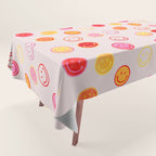 Smiling Faces Pattern Tablecloth Gallery Image 1
