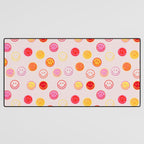 Smiling Faces Pattern Desk Mat Gallery Image 3