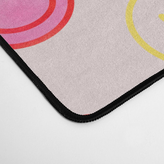 Smiling Faces Pattern Desk Mat Gallery Image 4