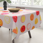 Smiling Faces Pattern Tablecloth Gallery Image 3
