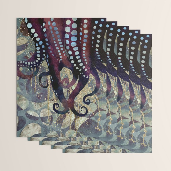 Metallic Ocean II Wrapping Paper Gallery Image 3