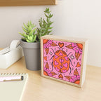 Valentine Lady Bug Mini Art Print Gallery Image 2