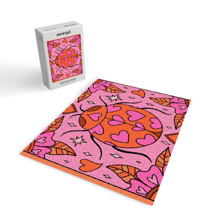 Valentine Lady Bug Jigsaw Puzzle Gallery Image 2