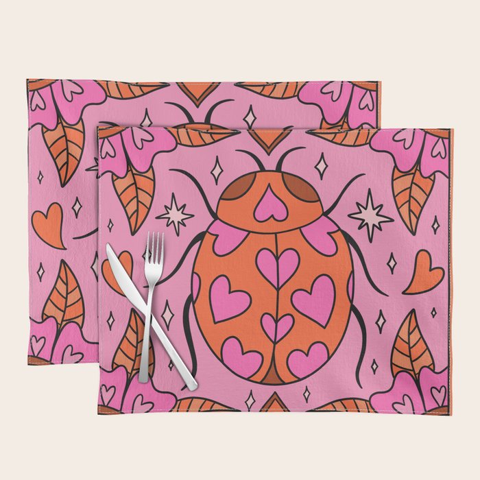 Valentine Lady Bug Placemat Gallery Image 1