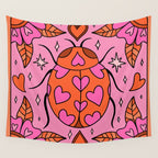 Valentine Lady Bug Wall Tapestry Gallery Image 4